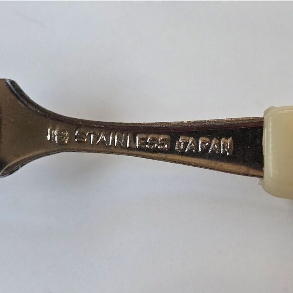 Vintage Japan Stainless Appetizer Mini Forks Set of 12 hors d'oeuvres Cocktails - Picture 12 of 15